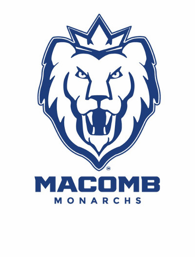 New logo features a lion’s head topped by a royal crown, symbolizing Macomb’s athletic prowess. 